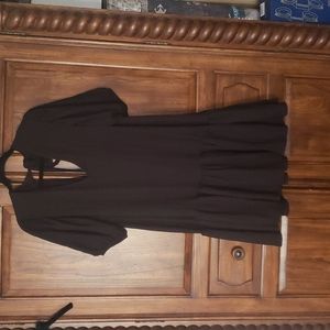 Black Puff Sleeve Dress